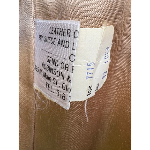 Vintage Jacket Cabretta Leather by Grais Men's 42L Brown USA Angel Skin 70's - Picture 8 of 11